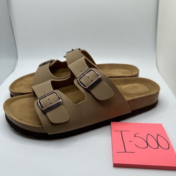 CUSHIONAIRE Women's Cork Footbed Sandal With +Comfort 10 TAUPE - Picture 3 of 7